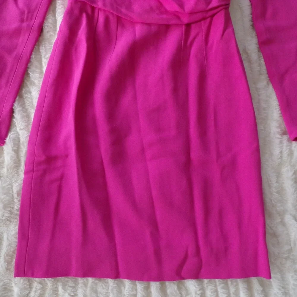 NWOT Dolce and Gabbana pink long sleeve barbie mini dress 40/S - Picture 3 of 12